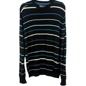 Billabong Men's Casual Cotton Blend Multicolour Crewneck Stripes Large Sweater